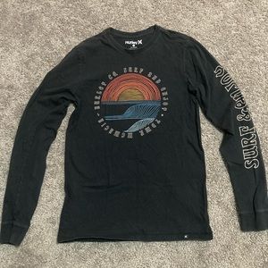 Hurley black long sleeve graphic shirt.